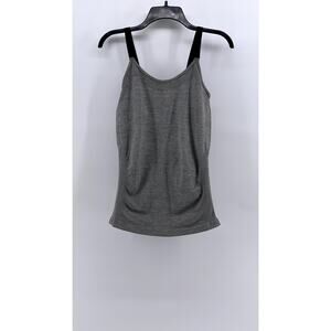KATHY CURVY Women's Gray Scoop-Neck Tank Top SZ OS